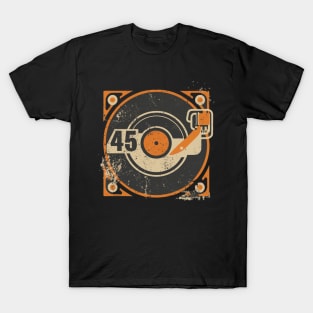 45 Record Adapter (Distressed) T-Shirt